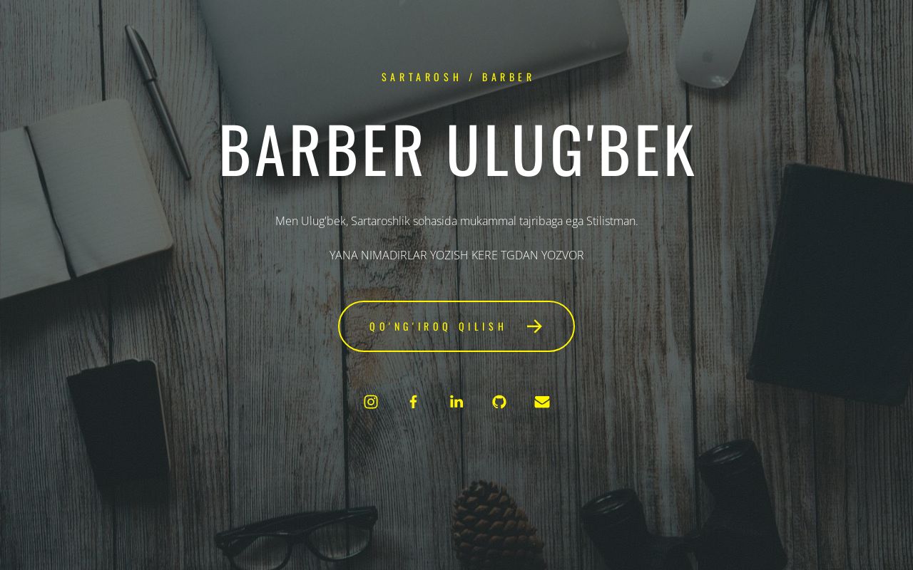 Carrd profile picture for @ulugbek